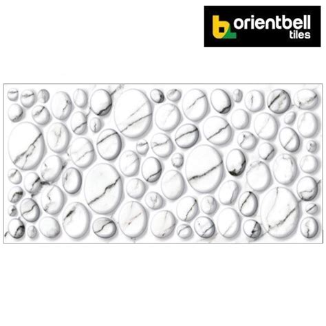 Orientbell Odh Statuario Pebble Glossy Hl Glossy Digital Wall Tiles Size 300x600 Mm At Rs 67