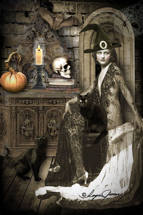 Witchy Diva Vintage Halloween Halloween Art Vintage Witch