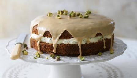 James martin date and walnut cake : Coffee and cardamom cake with pistachio cream recipe - BBC ...