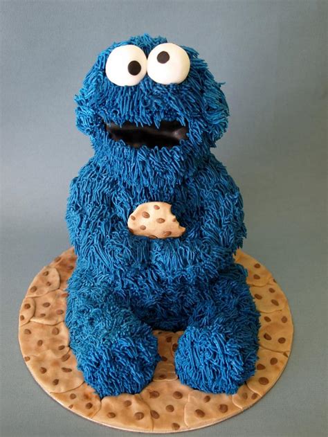 Cookie Monster Cake Decorated Cake By Cathys Cakes Cakesdecor