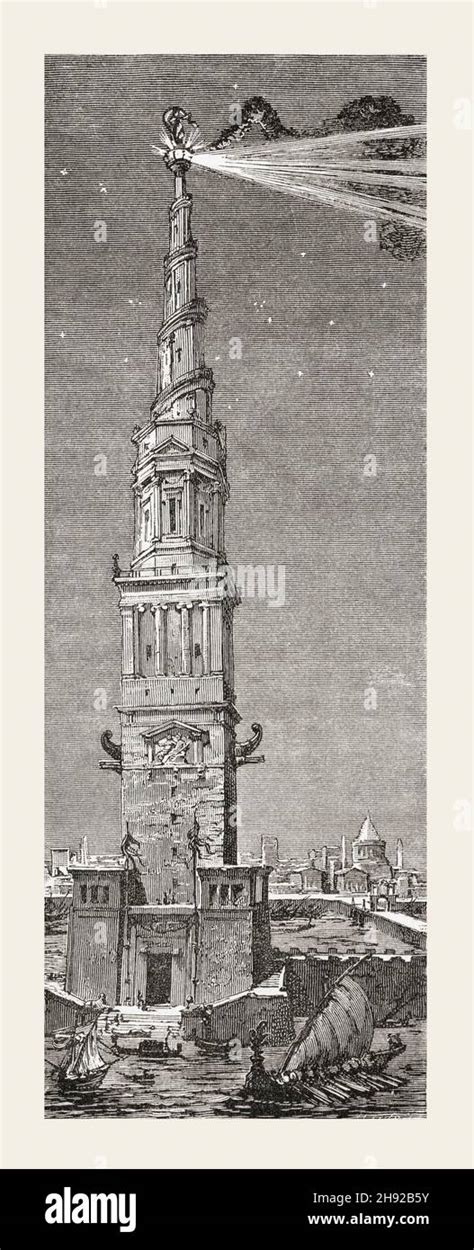 The Lighthouse Of Alexandria Aka Pharos Of Alexandria A Lighthouse