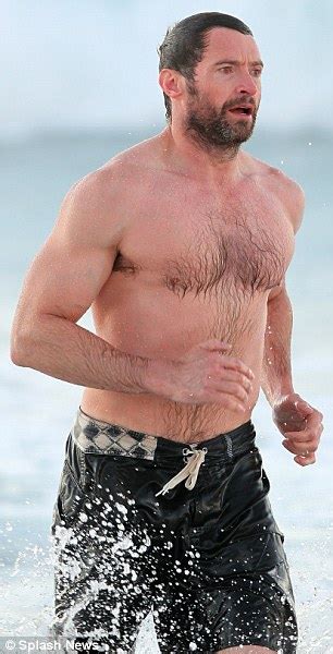 Hugh Jackman Strips Off To Reveal Six Pack Ahead Of New X Men Film Daily Mail Online
