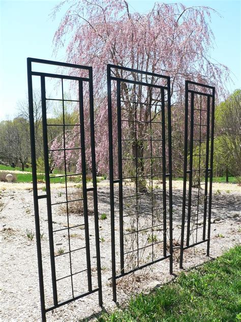 Wrought iron and metal trellises can be quite costly. High Quality Metal Garden Trellises #4 Wrought Iron Garden ...