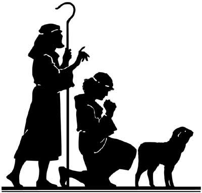 Download Shepherds | Nativity silhouette, Silhouette christmas ...