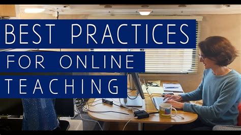 Best Practices For Online Teaching A Playlist Intro Youtube
