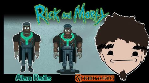 Art Pixel Character The Vindicators Alan Rails Rick And Morty