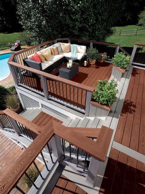 Amazing Beautifuly Wood Deck Designs Ideas Interior Decorating Idea