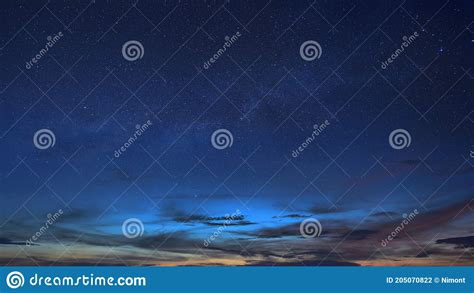 Twilight Sky After Sunset Stock Photo Image Of Dramatic 205070822