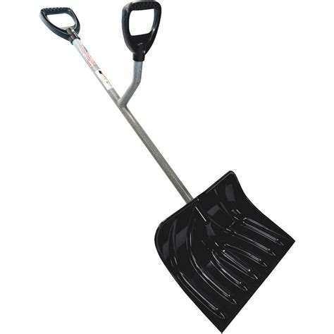 Ergie Shovel Ergonomic 18 Inch Two Handed Ergonomic Snow Shovel