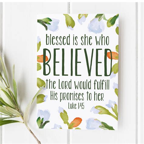 Luke 1 45 Blessed Is She Svg Dxf Png And Jpeg 387426 Svgs Images And