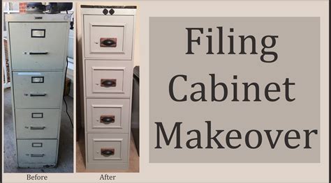 Filing Cabinet Makeover | Filing cabinet, File cabinet makeover, Cabinet makeover