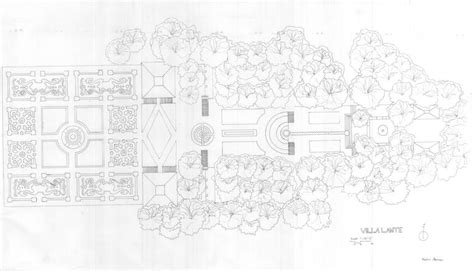 Villa Lante Plan On Pen Drawing By Marlin Aleman Saatchi Art