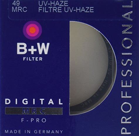 B W Filter 49mm Uv Filter With Multi Resistant Coating Filters