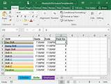 Images of How To Create A Work Schedule Using Excel