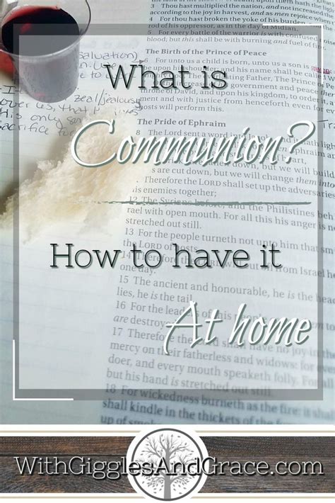 How To Receive Communion At Home Communion At Home Eastbrook Church