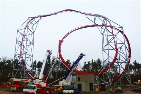 Of course there is expedition geforce, one of the most spectacular roller coasters on the planet and target for a series of world record attemps by richard rodriques. Holiday Park - Schienenbau der Sky Scream Achterbahn ...