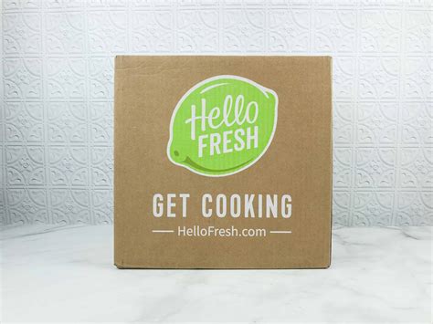 October 2018 Hello Fresh Subscription Box Review Coupon Classic