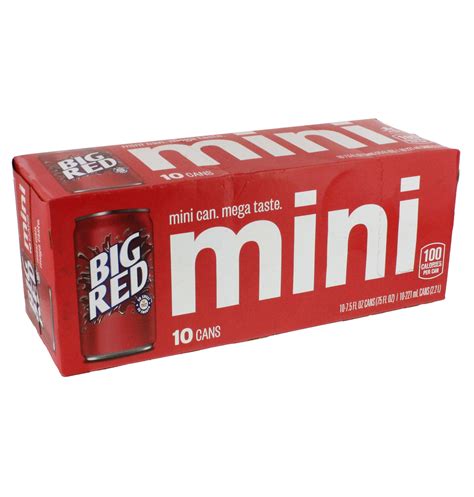 Big Red Soda Mini 75 Oz Cans Shop Soda At H E B