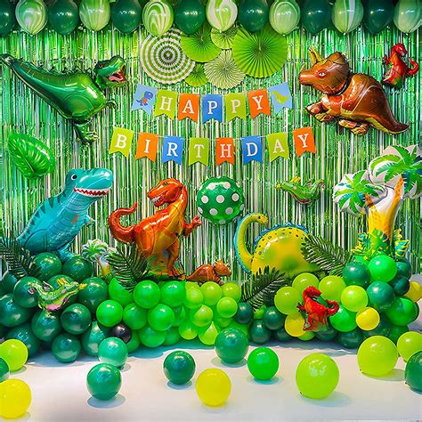 Dinosaur Birthday Party Decoration Set 92 Pcs Set With Dinosaur Themed