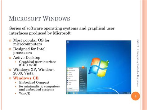 Ppt Introduction To Windows Operating System I Powerpoint