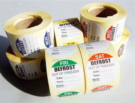 Defrost Labels 7 Day Pack Defrost Labels Printway