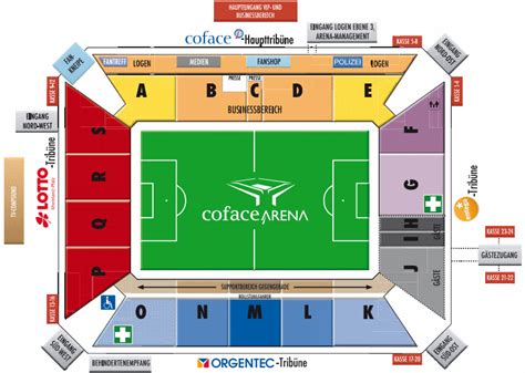 Coface Arena – Sitzplan
