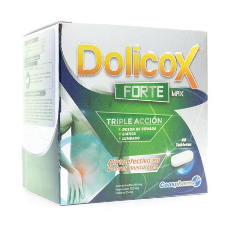 Dolicox Forte Max Tabletas 250mg 65mg 220mg Farmacia Pasteur Medicamentos Y Cuidado Personal