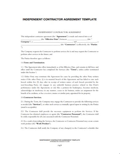 free 8 independent agreement templates in pdf ms word hot sex picture