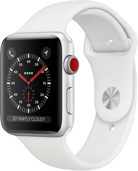 Apple Watch Series 3 Gps Cellular Silver Aluminium 42mm White Sport