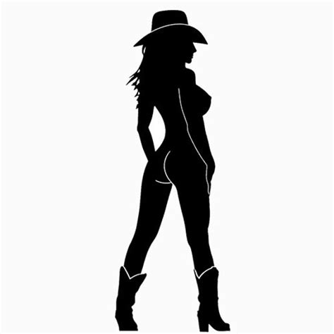Items Similar To Sexy Country Girl Silhouette Die Cut Decal Sticker