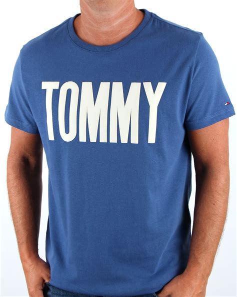 By kanthi budhi rahina design. Tommy Hilfiger Logo T Shirt True Navy, Men's, Tee, Cotton ...