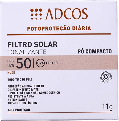 Protetor Solar Adcos Fotoproteção Tonalizante FPS50 Beleza na Web