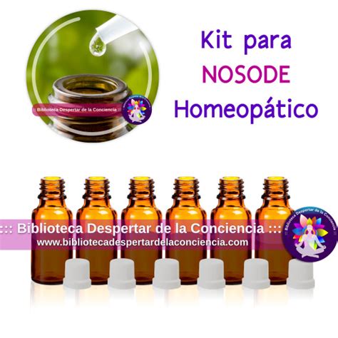 Kit Para Nosode Homeopático Biblioteca Despertar De La Conciencia