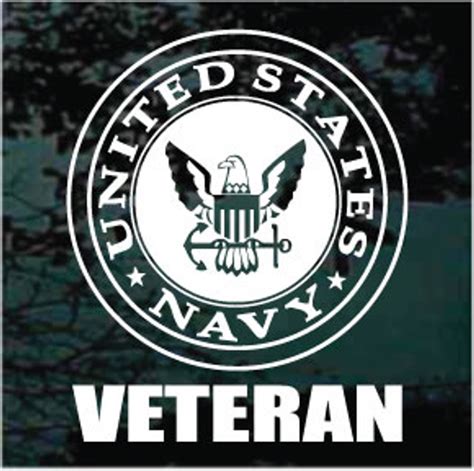 Navy Veteran Car Window Decals And Stickers Decal Junky