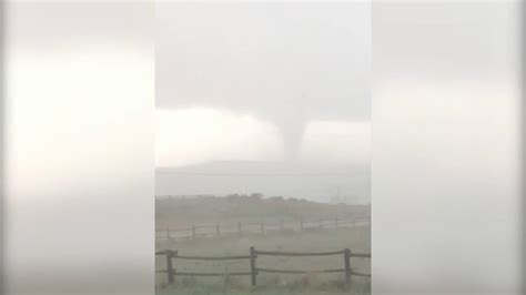Tornado Touches Down Near Douglas Wy Youtube