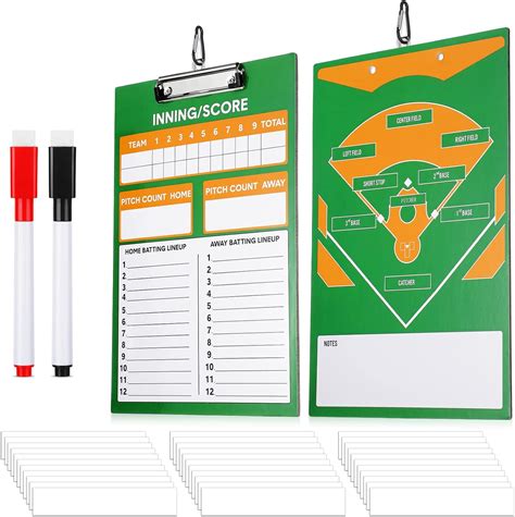 Colarr Double Sided Metal Magnetic Baseball Marker Board