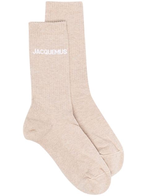 Jacquemus Les Chaussettes Jacquemus Logo Intarsia Socks Farfetch