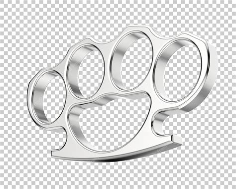 Premium Psd Brass Knuckles Isolated On Transparent Background 3d