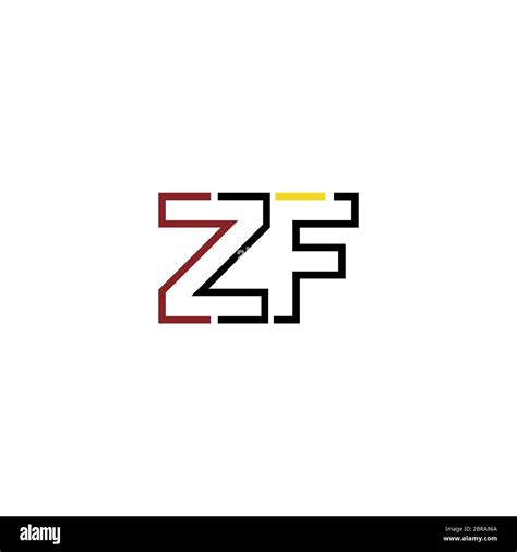 Letter Zf Logo Icon Design Template Elements Stock Vector Image And Art