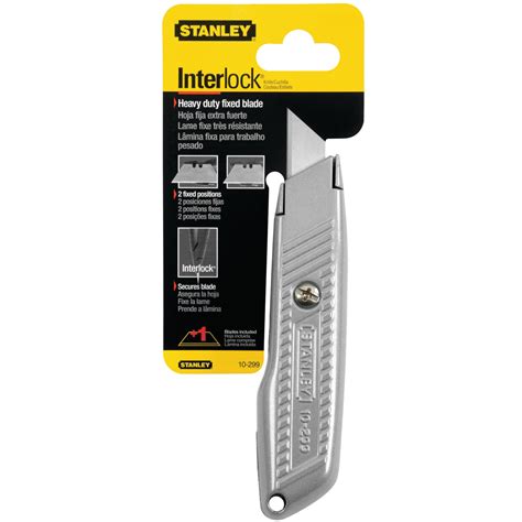 5 12 In Fixed Blade Interlock Utility Knife 10 299 Stanley Tools