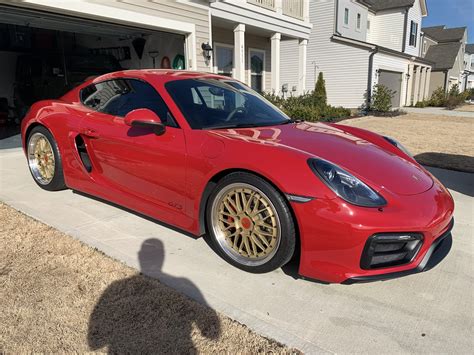 2015 981 Cayman Gts In Carmine Red With Bbs Lm Wheels 6speedonline