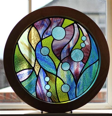 Painted Glass Art Products Glassartdiytips Stained Glass Circles