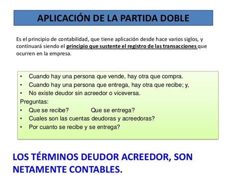 Aplicacion De La Partida Doble Contabilidad Arbol