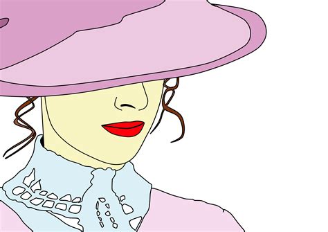2560x1440 wallpaper illustration victorian hat woman pink color only women peakpx