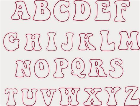 Plantillas de letras del abecedario (grandes) para imprimir y recortar. Moldes grandes de letras para hacer carteles - Imagui