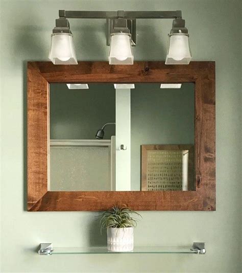 Diy Rustic Farmhouse Bathroom Mirror