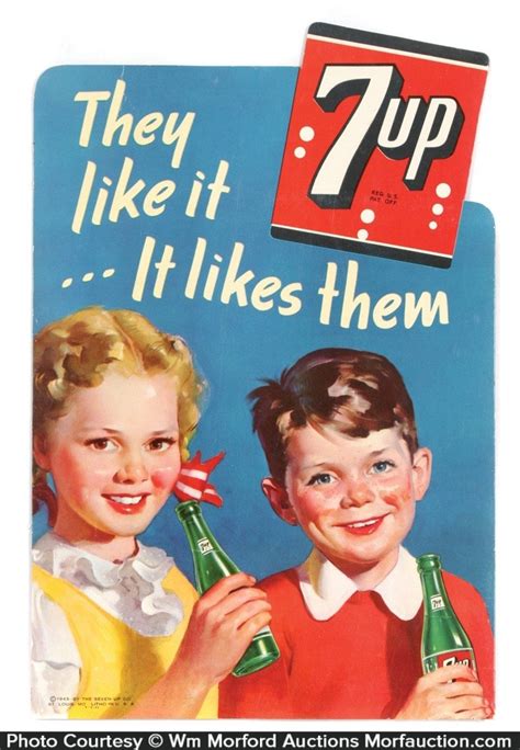 Antique Advertising Vintage 7 Up Sign • Antique Advertising