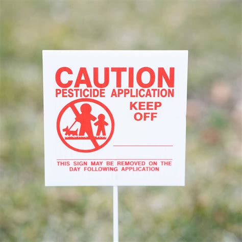 Gemplers Georgia Lawn Pesticide Application Signs Pk Of 25