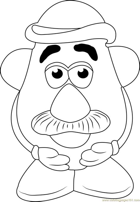 Mr Potato Head Coloring Page Printable Sketch Coloring Page