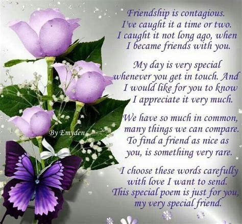 Special Friendship Poems And Quotes Quotesgram